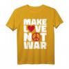Make Love Not War T-Shirt - 60's & 70's Hippie Style für Frieden & Liebe, Retro Friedensbotschaft