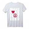Make Love Not War T-Shirt - 60's & 70's Hippie Style für Frieden & Liebe, Retro Friedensbotschaft