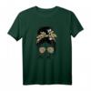 Momlife Damen T-Shirt mit Haarknoten und Leopardenmuster – Perfektes Geschenk für Mütter zum Muttertag, Geburtstag oder Elterntag
