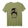 Momlife Damen T-Shirt mit Haarknoten und Leopardenmuster – Perfektes Geschenk für Mütter zum Muttertag, Geburtstag oder Elterntag