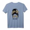 Momlife Damen T-Shirt mit Haarknoten und Leopardenmuster – Perfektes Geschenk für Mütter zum Muttertag, Geburtstag oder Elterntag