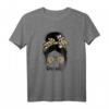 Momlife Damen T-Shirt mit Haarknoten und Leopardenmuster – Perfektes Geschenk für Mütter zum Muttertag, Geburtstag oder Elterntag