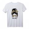 Momlife Damen T-Shirt mit Haarknoten und Leopardenmuster – Perfektes Geschenk für Mütter zum Muttertag, Geburtstag oder Elterntag