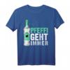 Pfeffi Shirt | Pfeffi geht immer | Lustiges Schnaps Saufen T-Shirt für Partys, Geburtstage & Junggesellenabschiede