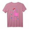 Pink Alpaka als Weihnachtsmann - Lustiges Weihnachts T-Shirt für Spaß, Freude und festliche Stimmung