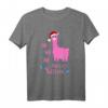 Pink Alpaka als Weihnachtsmann - Lustiges Weihnachts T-Shirt für Spaß, Freude und festliche Stimmung