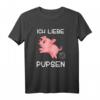 Ich Liebe Pupsen Schweinchen T-Shirt - Lustiges Geschenk für Freunde mit humorvollem Schweinchen-Motiv