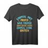 EINMAL MIT PROFIS war früher - Witziges Spruch T-Shirt für Arbeit, Schule & Freizeit, Geschenkidee für Freunde & Familie