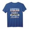 Papa Tochter Liebe T-Shirt - Stolzes Vater Geschenk für Vatertag, Geburtstag & Weihnachten