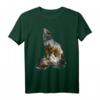 Wolf Heulen Berge Natur Tier Kunst T-Shirt für Tierliebhaber und Wolfs-Fans – Perfekt als Geschenk für Natur- und Tierfreunde