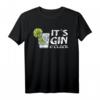 It's Gin O'Clock Limette Cocktail Gin und Juice T-Shirt – Lustiges Partyshirt für Gin-Liebhaber, Barkeeper & Junggesellenabschied