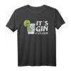 It's Gin O'Clock Limette Cocktail Gin und Juice T-Shirt – Lustiges Partyshirt für Gin-Liebhaber, Barkeeper & Junggesellenabschied