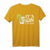 It's Gin O'Clock Limette Cocktail Gin und Juice T-Shirt – Lustiges Partyshirt für Gin-Liebhaber, Barkeeper & Junggesellenabschied