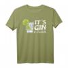 It's Gin O'Clock Limette Cocktail Gin und Juice T-Shirt – Lustiges Partyshirt für Gin-Liebhaber, Barkeeper & Junggesellenabschied
