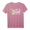 It's Gin O'Clock Limette Cocktail Gin und Juice T-Shirt – Lustiges Partyshirt für Gin-Liebhaber, Barkeeper & Junggesellenabschied