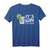 It's Gin O'Clock Limette Cocktail Gin und Juice T-Shirt – Lustiges Partyshirt für Gin-Liebhaber, Barkeeper & Junggesellenabschied