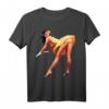 Vintage Pin Up Girl T-Shirt with Sexy Dress Lifting Design - Retro & WWII Inspired Gift for Pin Up Art Lovers