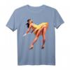 Vintage Pin Up Girl T-Shirt with Sexy Dress Lifting Design - Retro & WWII Inspired Gift for Pin Up Art Lovers