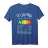 60 Jahre Feinste Qualität Lebensmittelampel T-Shirt – Lustiges Geburtstagsgeschenk für Männer und Opa zum runden Sechzigsten