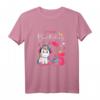 Geburtstag Shirt für Mädchen mit Einhorn und Musik - Perfektes 5. Geburtstag T-Shirt in Pink und Lila mit Luftballons und Kuchen