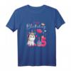Geburtstag Shirt für Mädchen mit Einhorn und Musik - Perfektes 5. Geburtstag T-Shirt in Pink und Lila mit Luftballons und Kuchen