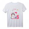 Geburtstag Shirt für Mädchen mit Einhorn und Musik - Perfektes 5. Geburtstag T-Shirt in Pink und Lila mit Luftballons und Kuchen