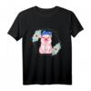 Süßes Schweinchen mit Haarband T-Shirt für Landwirtinnen, Bäuerinnen & Tierliebhaberinnen – Originelles Geschenk & Festival-Outfit für Frauen