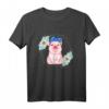 Süßes Schweinchen mit Haarband T-Shirt für Landwirtinnen, Bäuerinnen & Tierliebhaberinnen – Originelles Geschenk & Festival-Outfit für Frauen