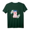 Süßes Schweinchen mit Haarband T-Shirt für Landwirtinnen, Bäuerinnen & Tierliebhaberinnen – Originelles Geschenk & Festival-Outfit für Frauen