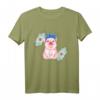 Süßes Schweinchen mit Haarband T-Shirt für Landwirtinnen, Bäuerinnen & Tierliebhaberinnen – Originelles Geschenk & Festival-Outfit für Frauen