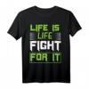 Lebe jeden Tag als wäre er der letzte - Motivations T-Shirt für Kämpfer, Träumer & Optimisten