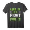 Lebe jeden Tag als wäre er der letzte - Motivations T-Shirt für Kämpfer, Träumer & Optimisten
