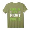Lebe jeden Tag als wäre er der letzte - Motivations T-Shirt für Kämpfer, Träumer & Optimisten