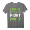 Lebe jeden Tag als wäre er der letzte - Motivations T-Shirt für Kämpfer, Träumer & Optimisten