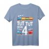 Kinder T-Shirt zum 4. Geburtstag mit Lokomotive und Spruch 'Ich Bin 4' – Perfektes Geschenk für Eisenbahn-Fans und Geburtstagsparty