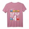 Kinder T-Shirt zum 4. Geburtstag mit Lokomotive und Spruch 'Ich Bin 4' – Perfektes Geschenk für Eisenbahn-Fans und Geburtstagsparty