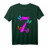 Kinder Mädchen T-Shirt zum 7. Geburtstag mit Schmetterling - Perfekt für kleine Prinzessinnen & Kindergeburtstag