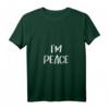 Damen I COME IN PEACE I'M PEACE Partner Look T-Shirt mit V-Ausschnitt – Klassisch, Bequem & Perfekt Für Paare