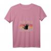 Damen Pew Pew Madafakas T-Shirt mit V-Ausschnitt – Lustiges Katzen-Design im Vintage Retro Look