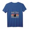 Damen Pew Pew Madafakas T-Shirt mit V-Ausschnitt – Lustiges Katzen-Design im Vintage Retro Look