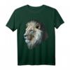 Löwe Polygon Tier Druck Kunst Weißes Löwe T-Shirt – Perfekt für Löwenfans und Tierliebhaber als Geschenk oder Alltagslook