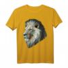 Löwe Polygon Tier Druck Kunst Weißes Löwe T-Shirt – Perfekt für Löwenfans und Tierliebhaber als Geschenk oder Alltagslook