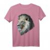 Löwe Polygon Tier Druck Kunst Weißes Löwe T-Shirt – Perfekt für Löwenfans und Tierliebhaber als Geschenk oder Alltagslook