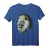 Löwe Polygon Tier Druck Kunst Weißes Löwe T-Shirt – Perfekt für Löwenfans und Tierliebhaber als Geschenk oder Alltagslook
