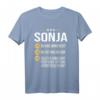 Sonja Vorname Geschenk-Idee Geburtstag - Personalisiertes Namens-T-Shirt für Frauen, perfekt für Geburtstage, Junggesellinnenabschied, Hochzeitstag, Urlaub & Weihnachten