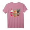 Kawaii Katze Catpuccino T-Shirt – Lustiges Geschenk für Katzen- und Cappuccino-Liebhaber, perfekt für Geburtstage und Feiertage