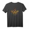 Wonder Woman Movie Power Stance und Emblem T-Shirt - Offiziell lizenziertes Superhelden-Shirt für Damen, Herren und Kinder