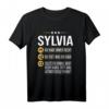 Sylvia Vorname Geschenk-Idee Geburtstag - Personalisiertes Namens T-Shirt für Frauen, Freundinnen & Familienmitglieder