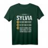 Sylvia Vorname Geschenk-Idee Geburtstag - Personalisiertes Namens T-Shirt für Frauen, Freundinnen & Familienmitglieder