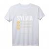 Sylvia Vorname Geschenk-Idee Geburtstag - Personalisiertes Namens T-Shirt für Frauen, Freundinnen & Familienmitglieder